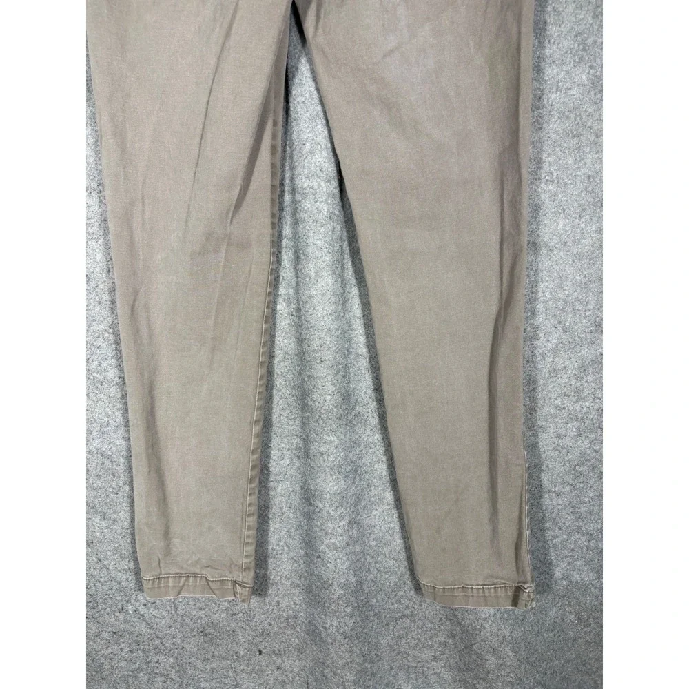 Banana Republic Mens Lived-In Chino Slim Fit Pants Light Coffee Bean Brown 31x32
